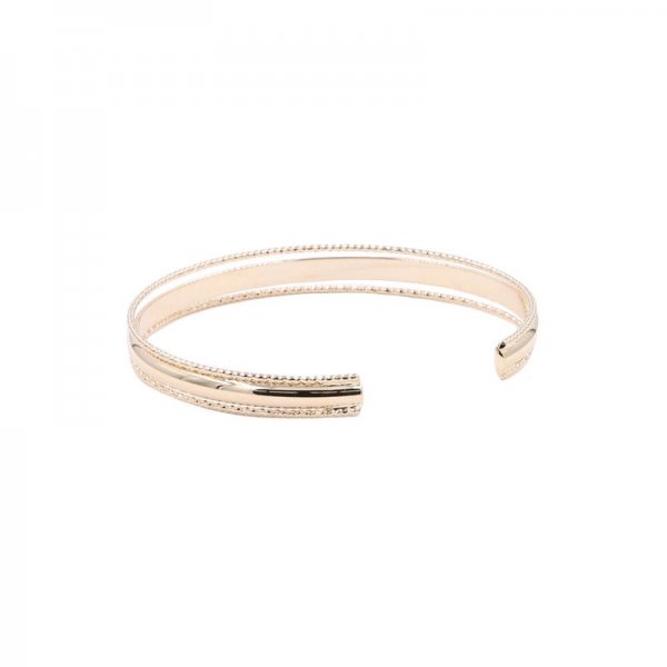 Brass Layered Stack Open Bracelet