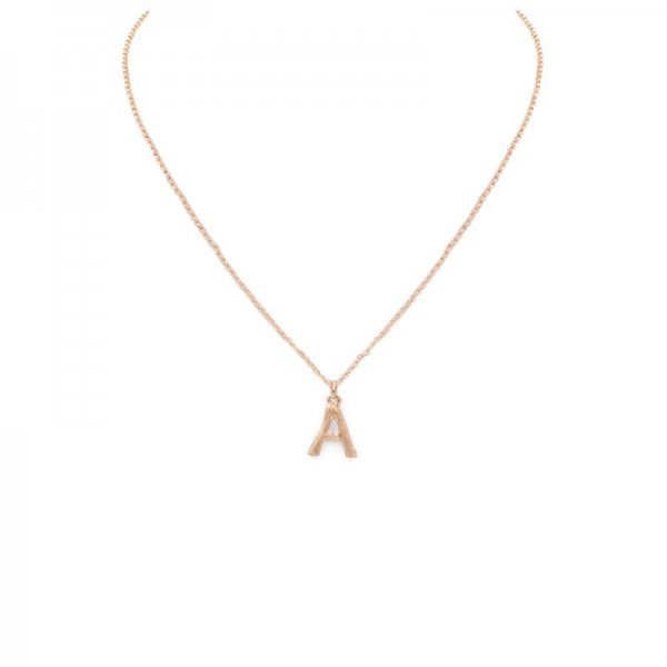 Metal Monogram Necklace