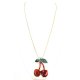 Cherry Acetate Pendant Necklace