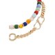 Stone Bead Layered Necklace